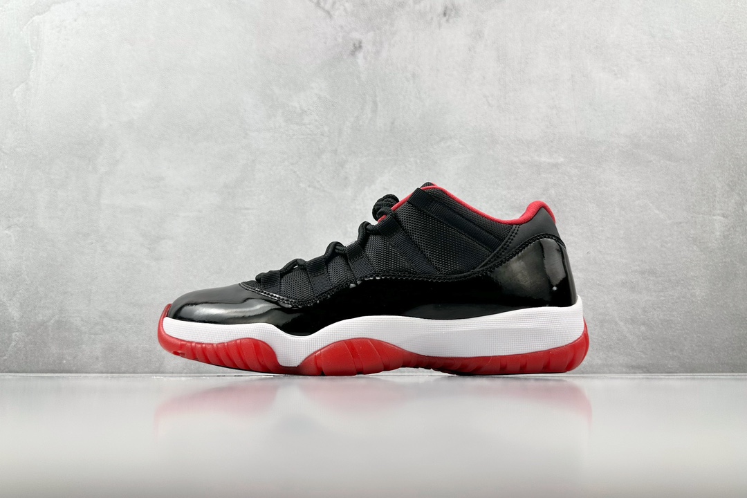 纯原口碑神作外贸特供JordanAirJordan11retrolow黑红货号528895012尺码40