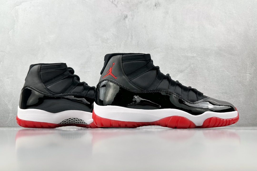 纯原口碑神作外贸特供JordanAirJordan11bred季后赛黑红白货号378037061尺码36