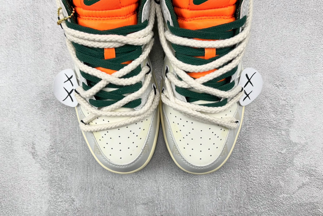  
【定制球鞋】 Nike Dunk Low 熊猫恶作剧 鬼面海 白绿橙

货号：DD1391-300
