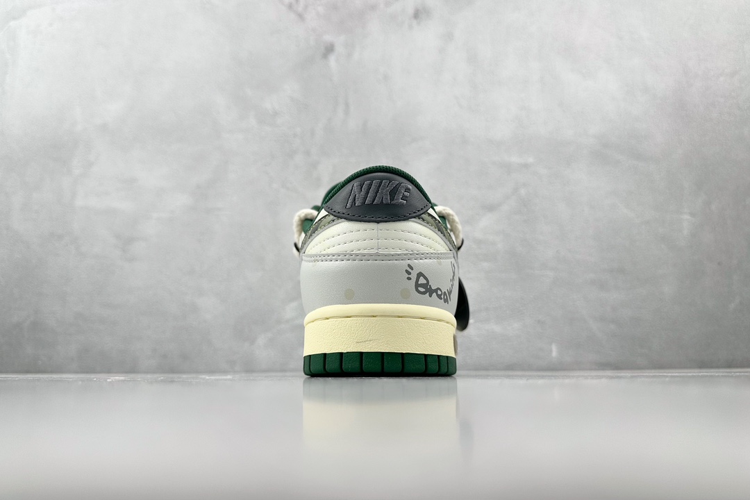  
【定制球鞋】 Nike Dunk Low 熊猫恶作剧 鬼面海 白绿橙

货号：DD1391-300
