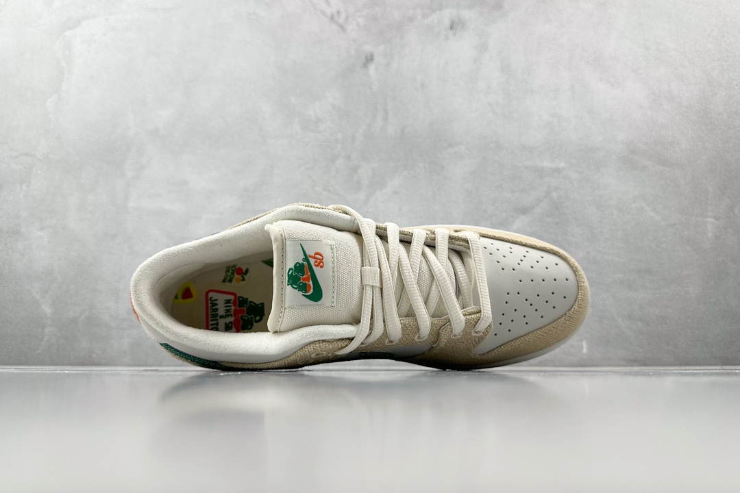 口碑神作 外贸特供 Jarritos x Nike Dunk SB Low ”Phantom and Malachite” 汽水 撕撕乐 米白 FD0860-001