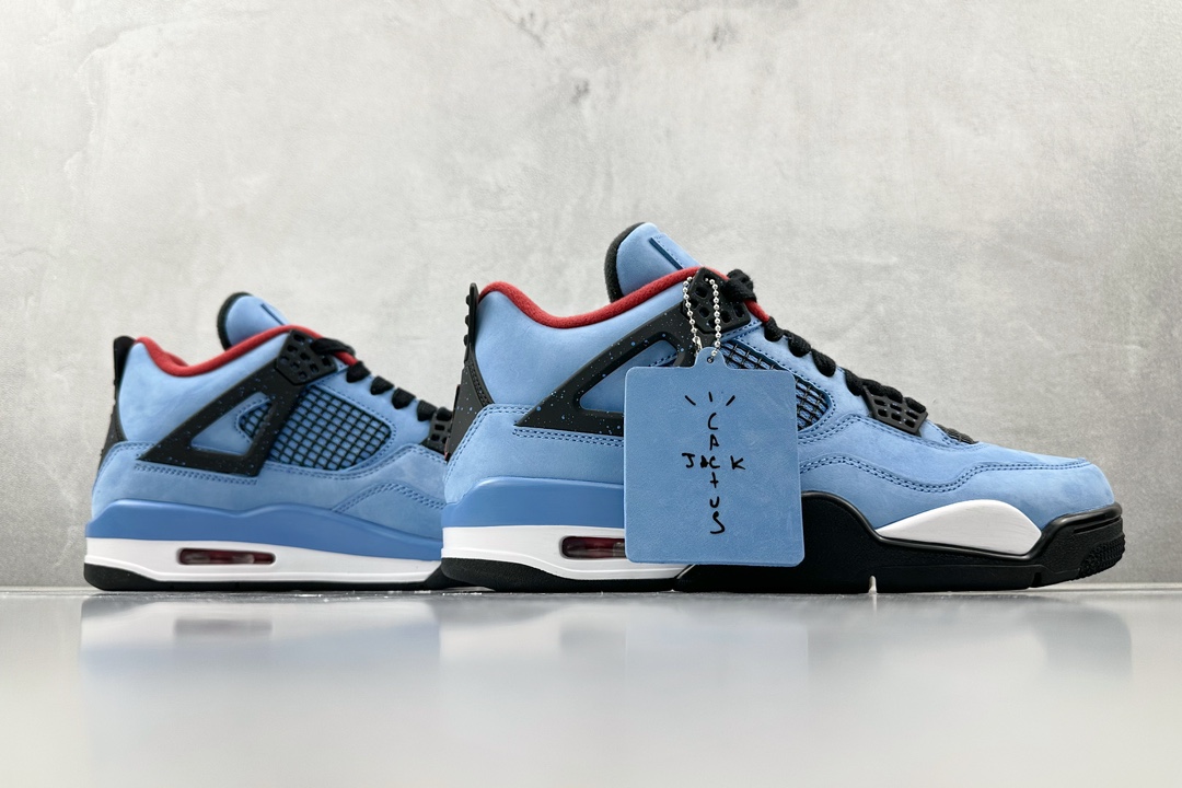 Travis Scott x Air Jordan AJ4 TS联名冰蓝 308497-406