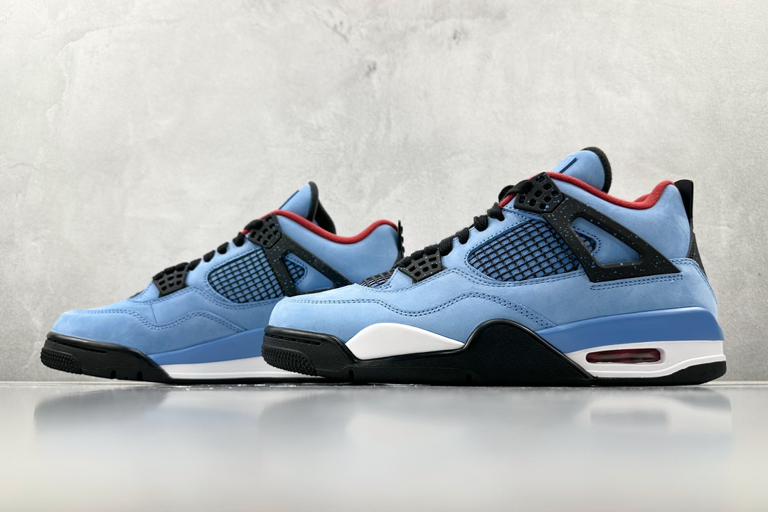 Travis Scott x Air Jordan AJ4 TS联名冰蓝 308497-406