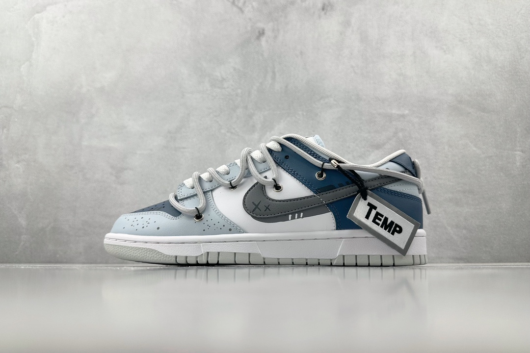 定制球鞋】 Nike Dunk Low ”Neutral Grey”慵懒周末 GS 蓝灰白 DV0831-101