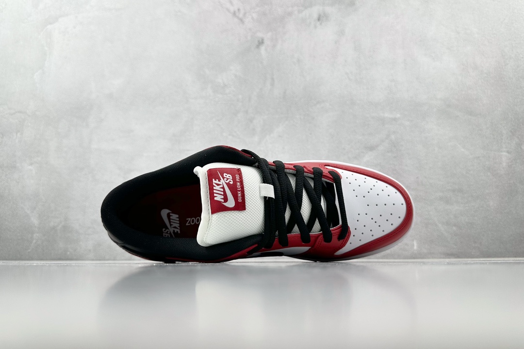 口碑神作 外贸特供 Nike Dunk SB Low Pro ”chicago” 芝加哥 黑白红 BQ6817-600