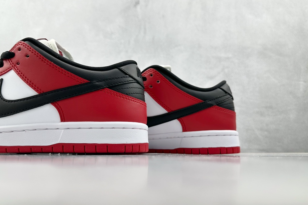 口碑神作 外贸特供 Nike Dunk SB Low Pro ”chicago” 芝加哥 黑白红 BQ6817-600