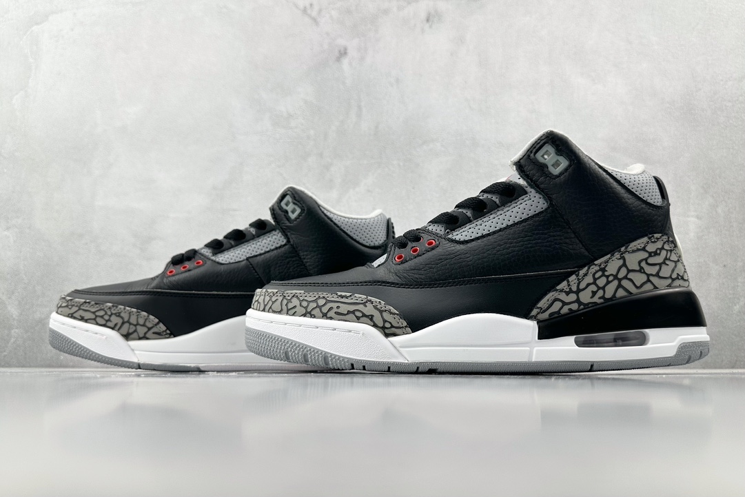 Jordan Air Jordan 3 retro black cement黑水泥 854262-001