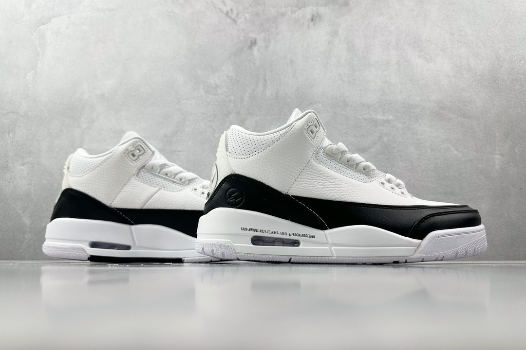Fragment Design x Jordan Air Jordan 3 retro spwhite”' 藤原浩 黑白 DA3595-100