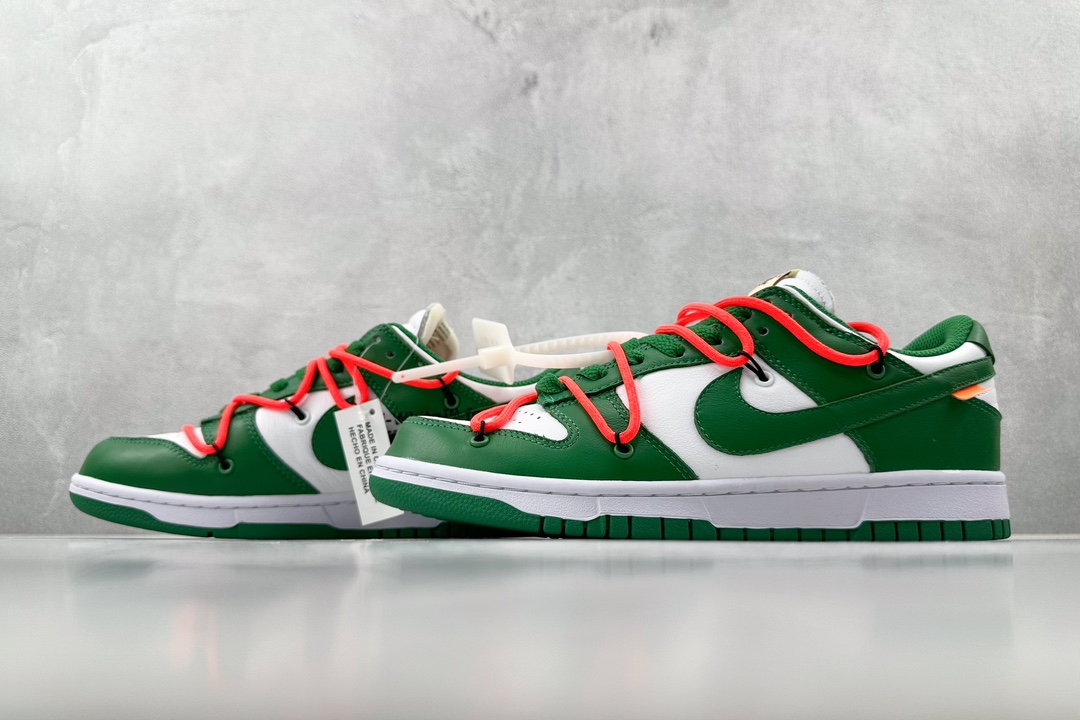 Off-White x Nike Dunk LOw LTHR OW联名 绿 CT0856-100