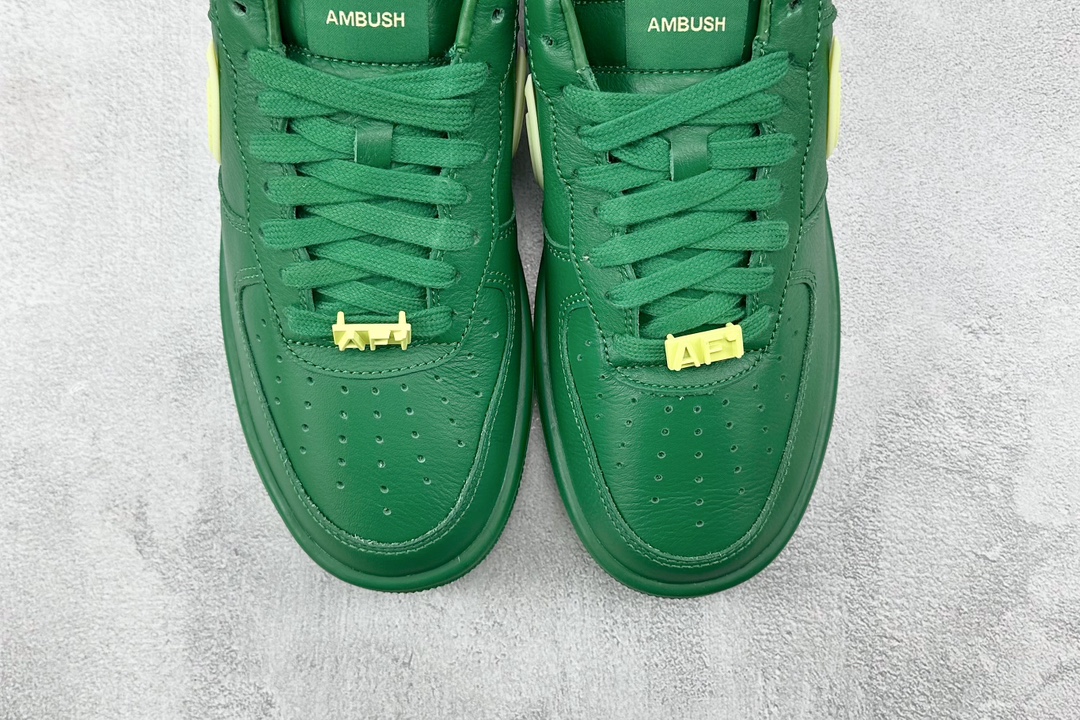 390 AMBUSH × Nike Air Force 1 Low ”Pine Green and Citron” 绿色 DV3464-300