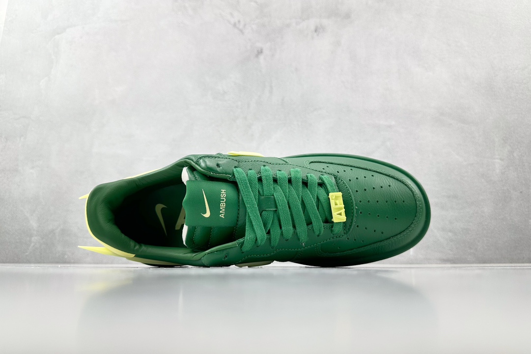 390 AMBUSH × Nike Air Force 1 Low ”Pine Green and Citron” 绿色 DV3464-300