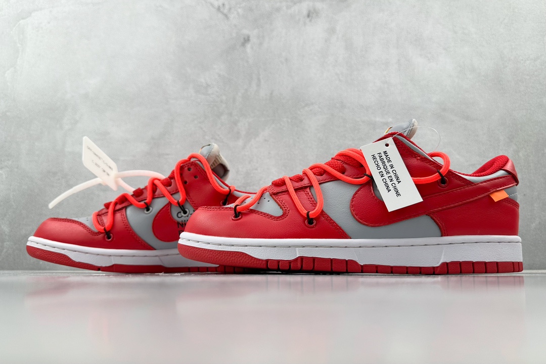 Off-White x Nike Dunk LOw LTHR OW联名 红 CT0856-600