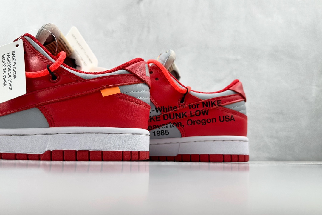 Off-White x Nike Dunk LOw LTHR OW联名 红 CT0856-600