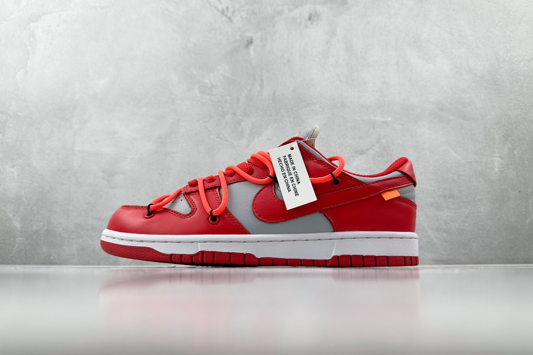 Off-White x Nike Dunk LOw LTHR OW联名 红 CT0856-600