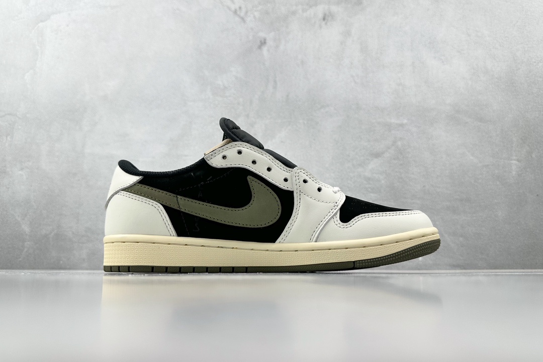 Travis Scott x Jordan Air Jordan 1 Low ”Medium Olive” 联名款黑绿橄榄 DZ4137-106