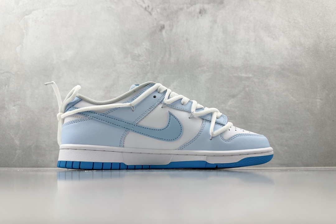 【定制球鞋】 Nike Dunk Low BIGNIU 文艺复兴 自画像 解构 蓝白 DV0831-001