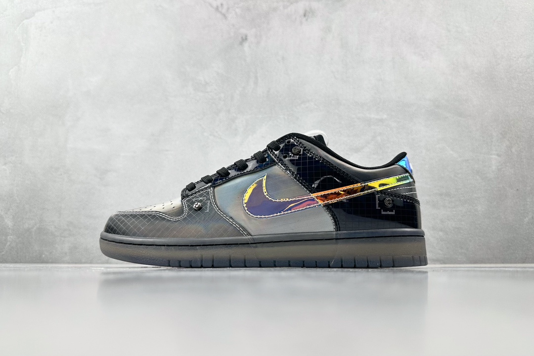 280 Nike Dunk Low ”Hyperflat” Black and Multi-Color 灰黄 FV3617-001