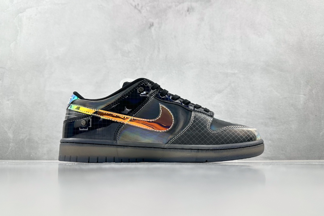 280 Nike Dunk Low ”Hyperflat” Black and Multi-Color 灰黄 FV3617-001