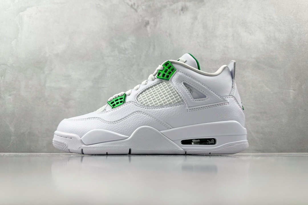 300 口碑神作 外贸专供 独含 49.5 50.5 Jordan Air Jordan 4 retro ”green metallic” 白绿 CT8527-113