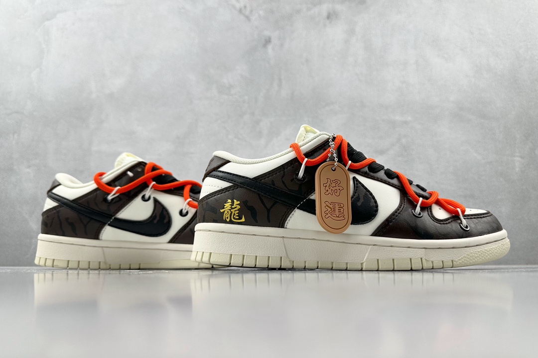  
【定制球鞋】Nike Dunk Low 万事兴龙 米白摩卡

货号：DJ6188 100
尺码：36