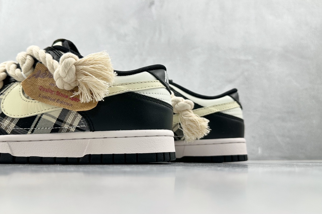  
【定制球鞋】Nike Dunk Low 火心 苏格兰做旧熊猫 米黄黑

货号：DD1391 100
