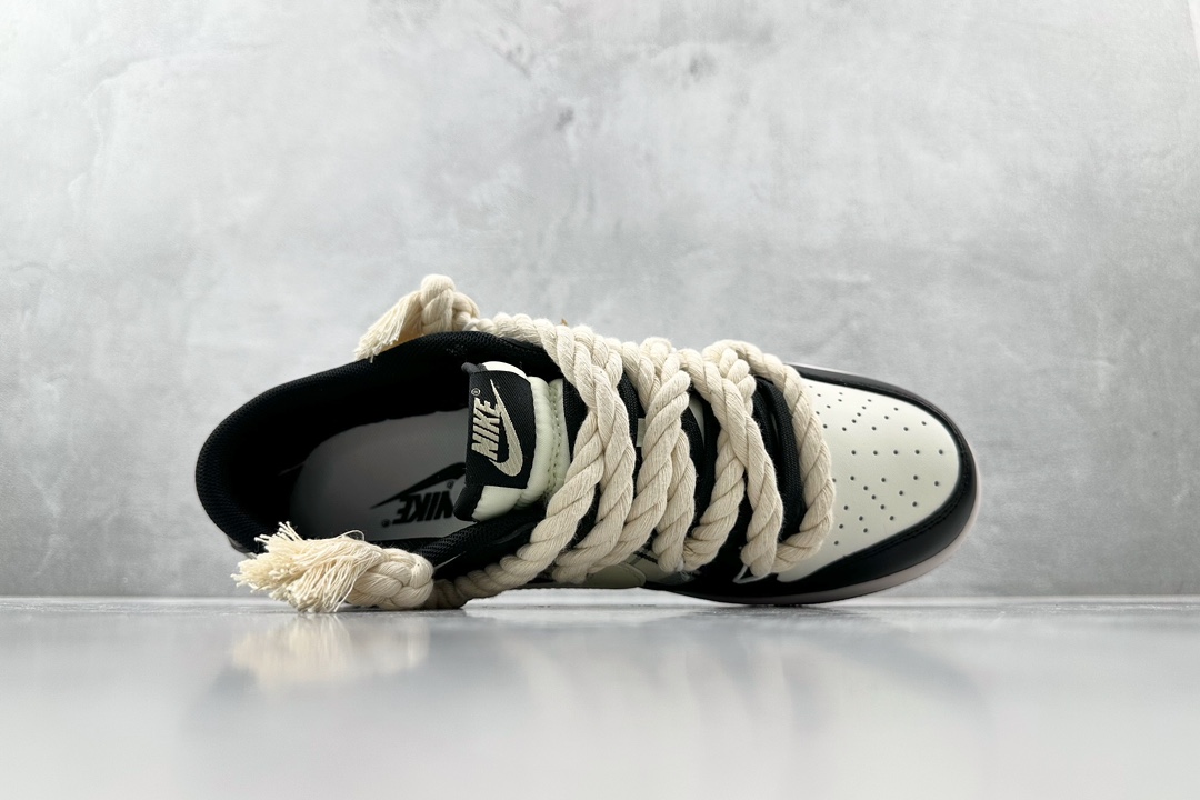  
【定制球鞋】Nike Dunk Low 火心 苏格兰做旧熊猫 米黄黑

货号：DD1391 100
