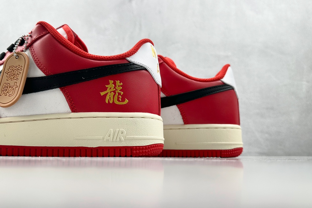
【定制球鞋】 Nike Air Force 1 Low CNY新年主题龙年限定 金龙 發財 红白

货