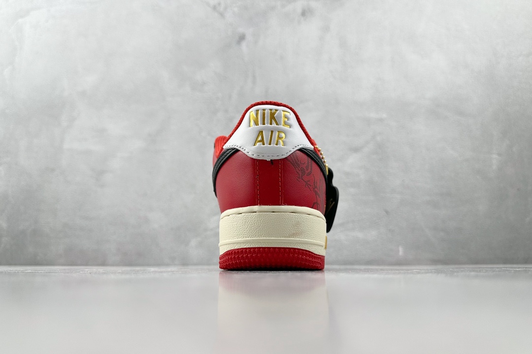 ️定制球鞋NikeAirForce1LowCNY龙年限定黑白红货号FN7439133尺码35.53636