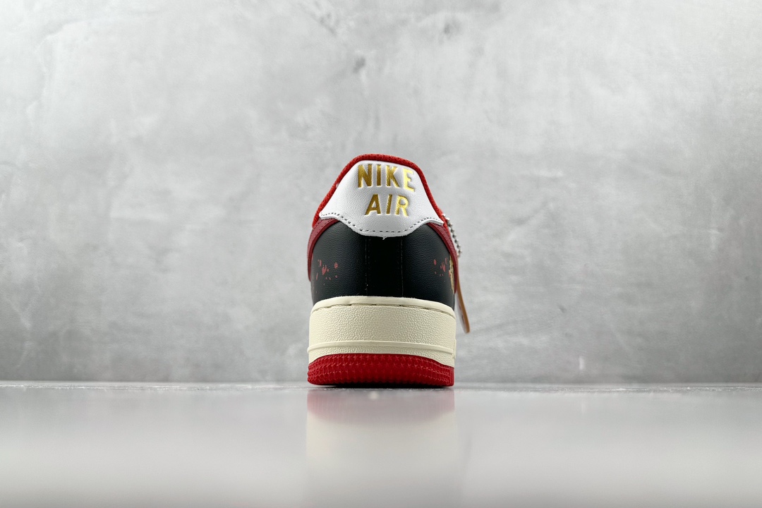 ️定制球鞋NikeAirForce1LowCNY龙转乾坤龙年限定黑红货号FN7439133尺码35.53