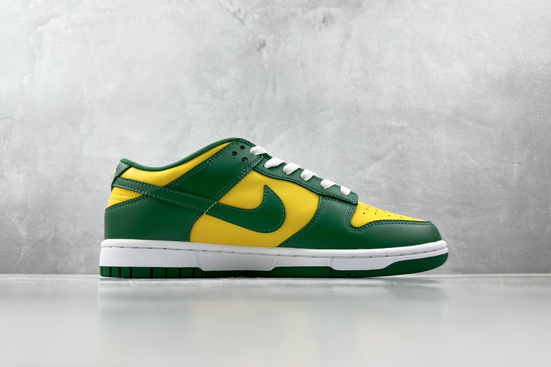 ST 200 全新免修版 Nike Dunk Low Brazil 巴西黄绿 CU1727-700