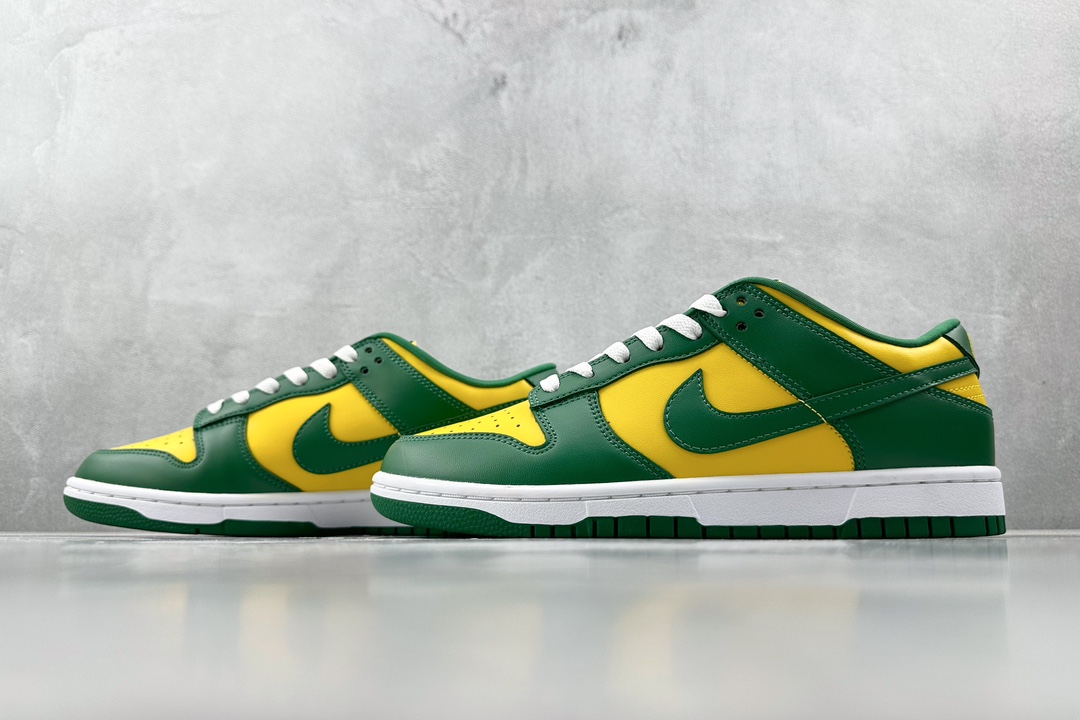 ST 200 全新免修版 Nike Dunk Low Brazil 巴西黄绿 CU1727-700