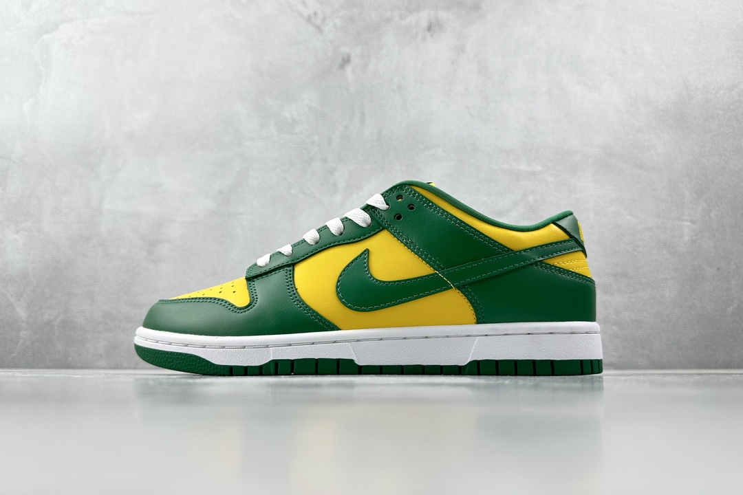 ST 200 全新免修版 Nike Dunk Low Brazil 巴西黄绿 CU1727-700