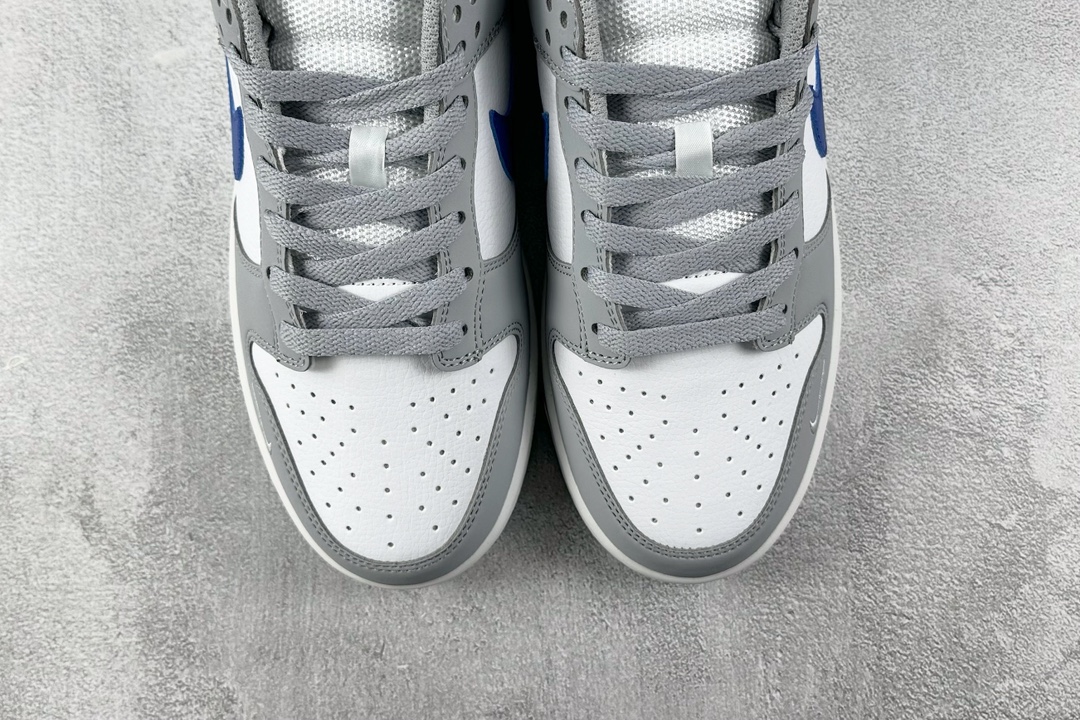 ST 200 全新免修版 Nike Dunk Low ”Grey Royal Blue” GS 白灰蓝 FN3878-001