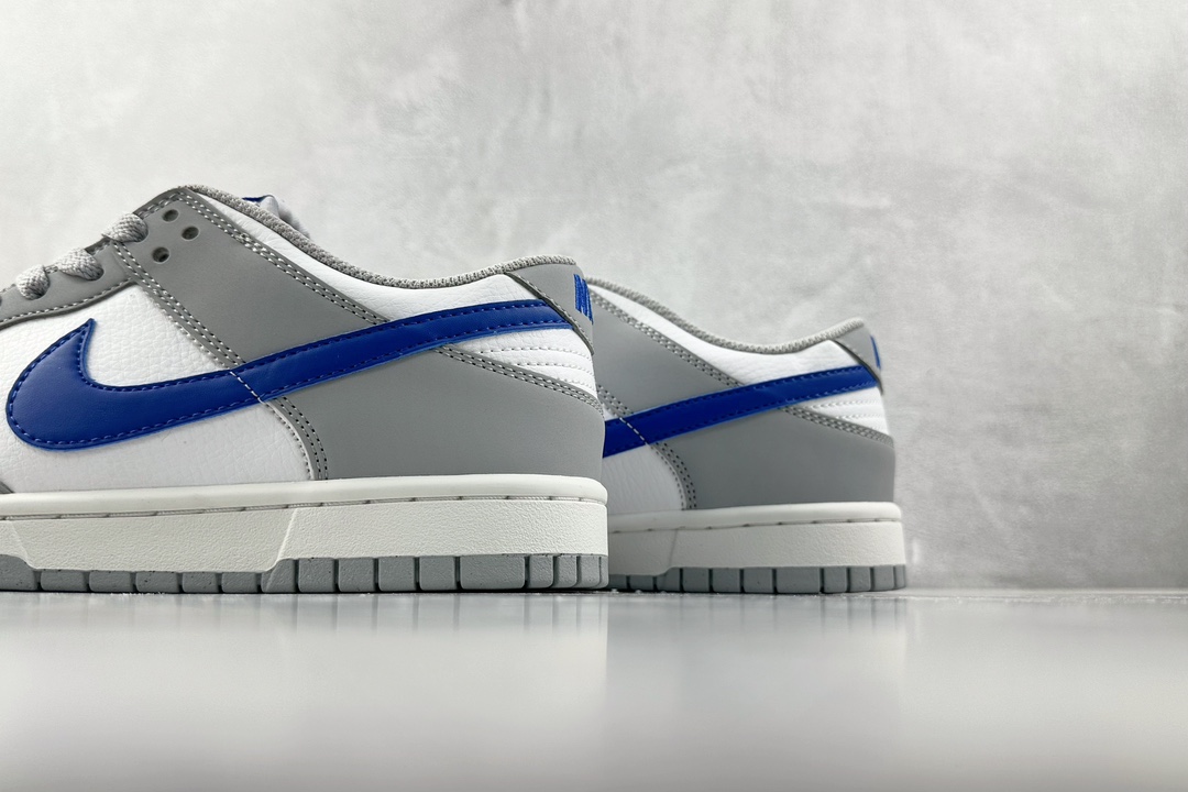 ST 200 全新免修版 Nike Dunk Low ”Grey Royal Blue” GS 白灰蓝 FN3878-001