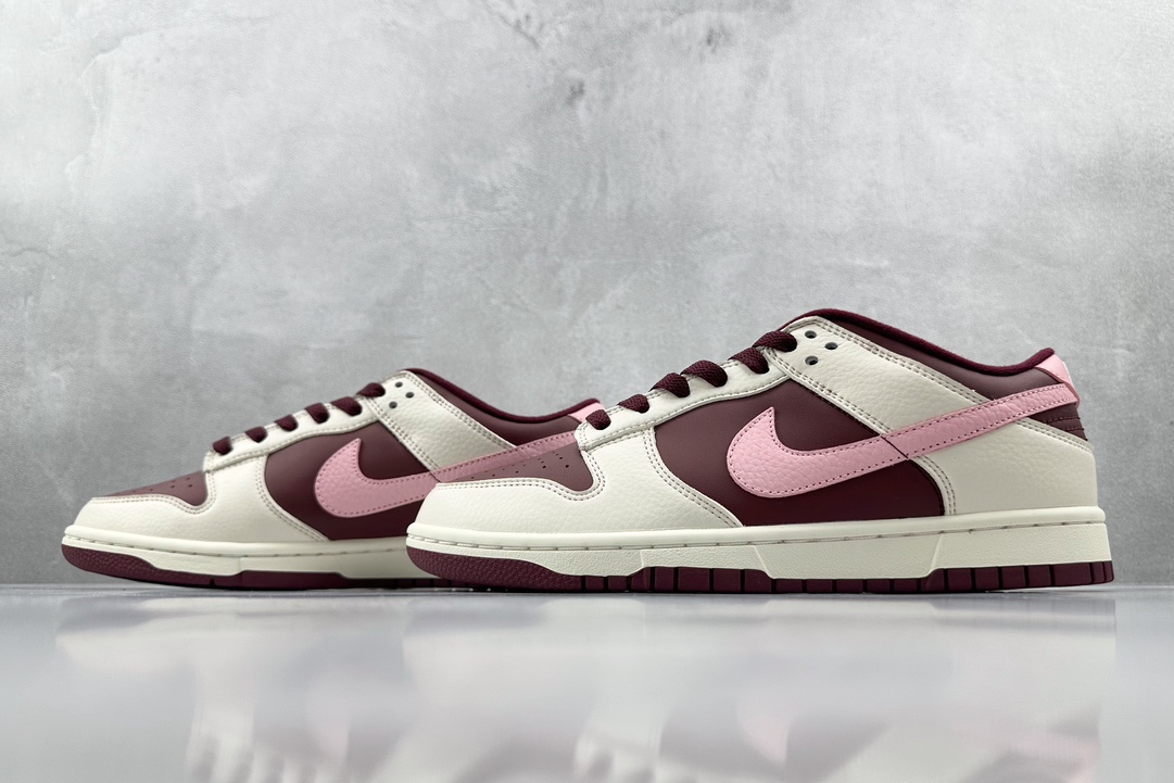 ST 200 全新免修版 Nike Dunk Low ”Night Maroon and Medium Soft Pink”酒红色 DR9705-100