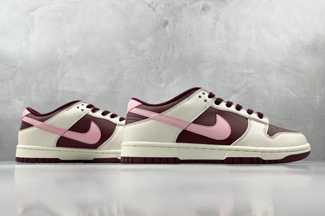 ST 200 全新免修版 Nike Dunk Low ”Night Maroon and Medium Soft Pink”酒红色 DR9705-100