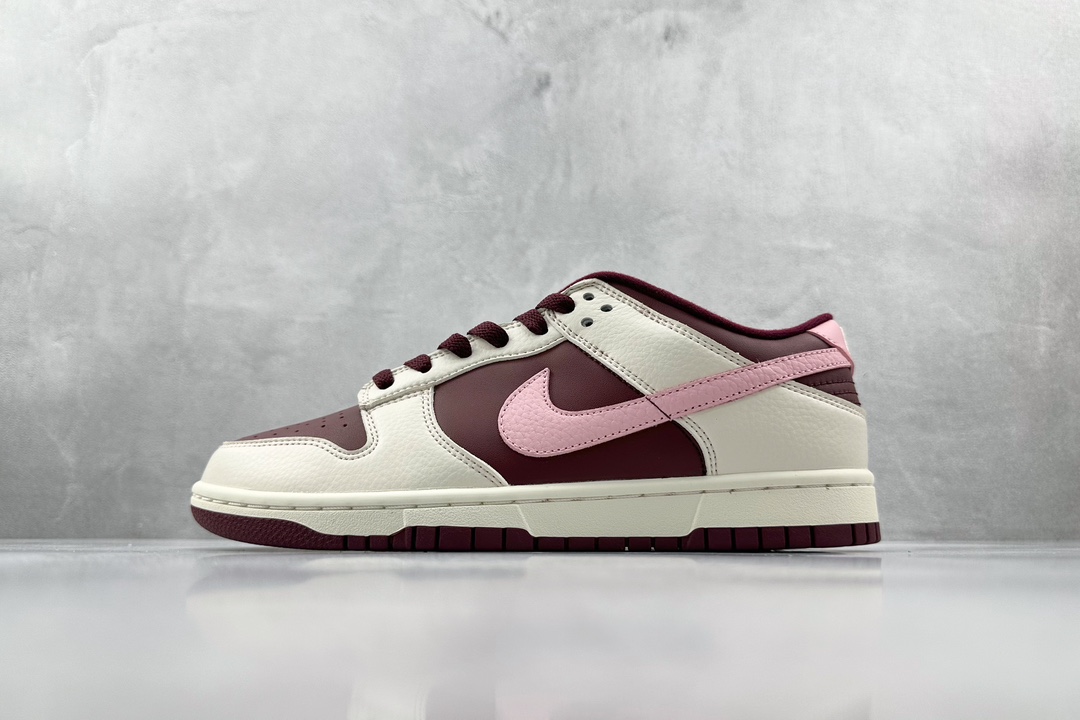 ST 200 全新免修版 Nike Dunk Low ”Night Maroon and Medium Soft Pink”酒红色 DR9705-100