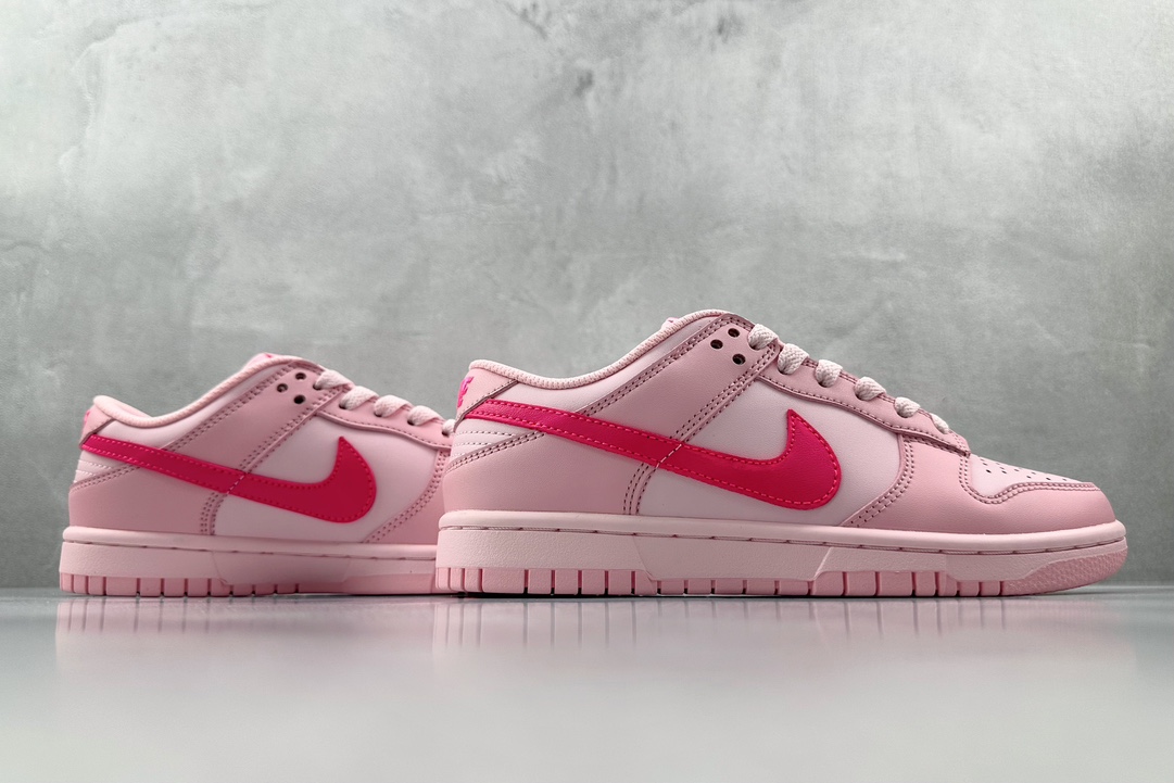 ST 200 全新免修版 Nike Dunk Low Triple Pink GS 粉色  DH9765-600