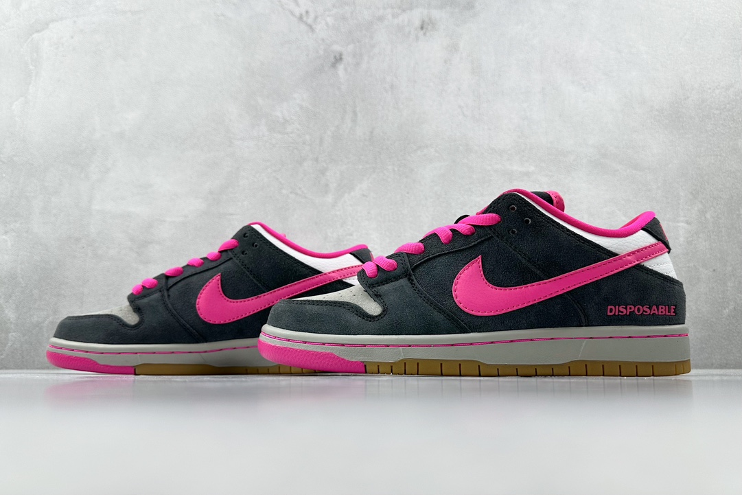 ST免修版 220 Nike Dunk SB Low Disposable黑粉 力荐免修版本 504750-061