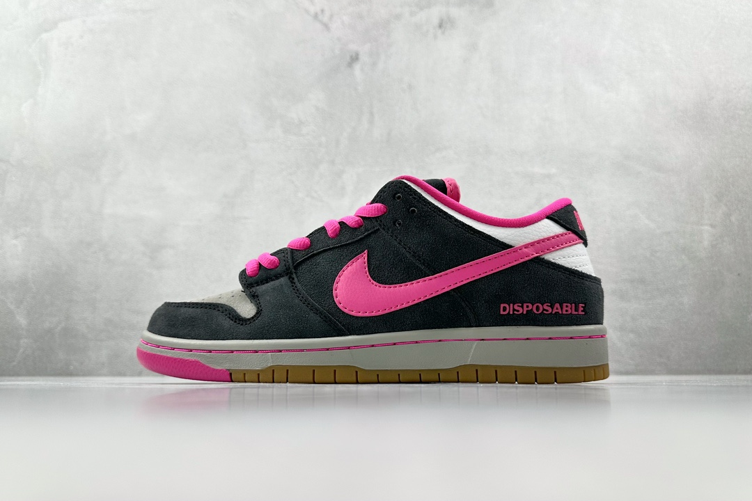 ST免修版 220 Nike Dunk SB Low Disposable黑粉 力荐免修版本 504750-061