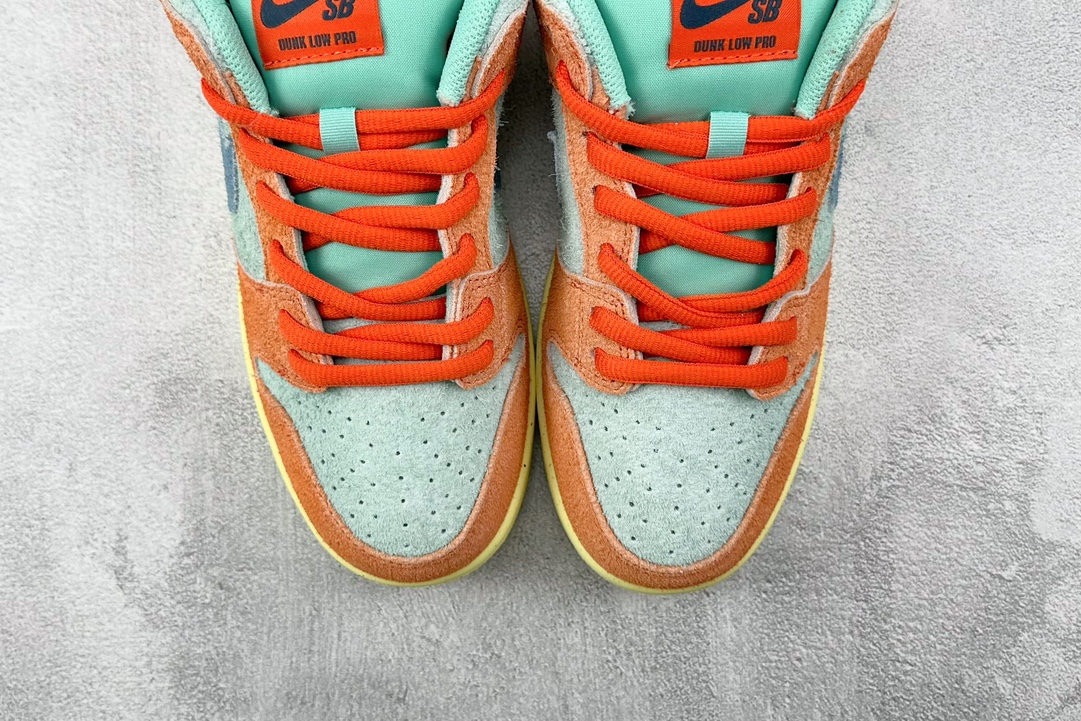 ST免修版 220 Nike Dunk SB Low ”Orange and Emerald Rise” 橙青色 DV5429-800