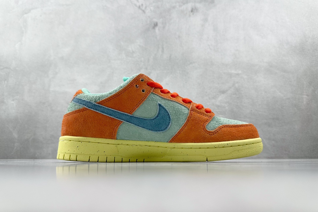 ST免修版 220 Nike Dunk SB Low ”Orange and Emerald Rise” 橙青色 DV5429-800