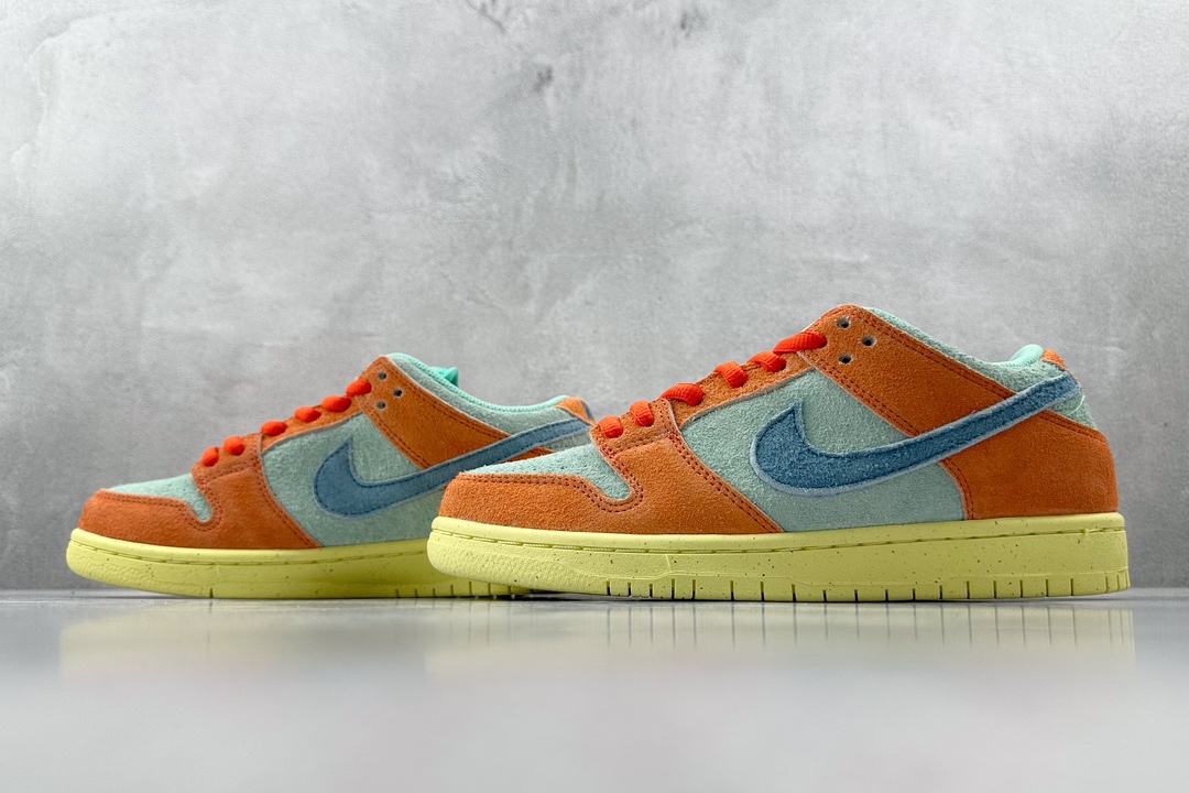 ST免修版 220 Nike Dunk SB Low ”Orange and Emerald Rise” 橙青色 DV5429-800