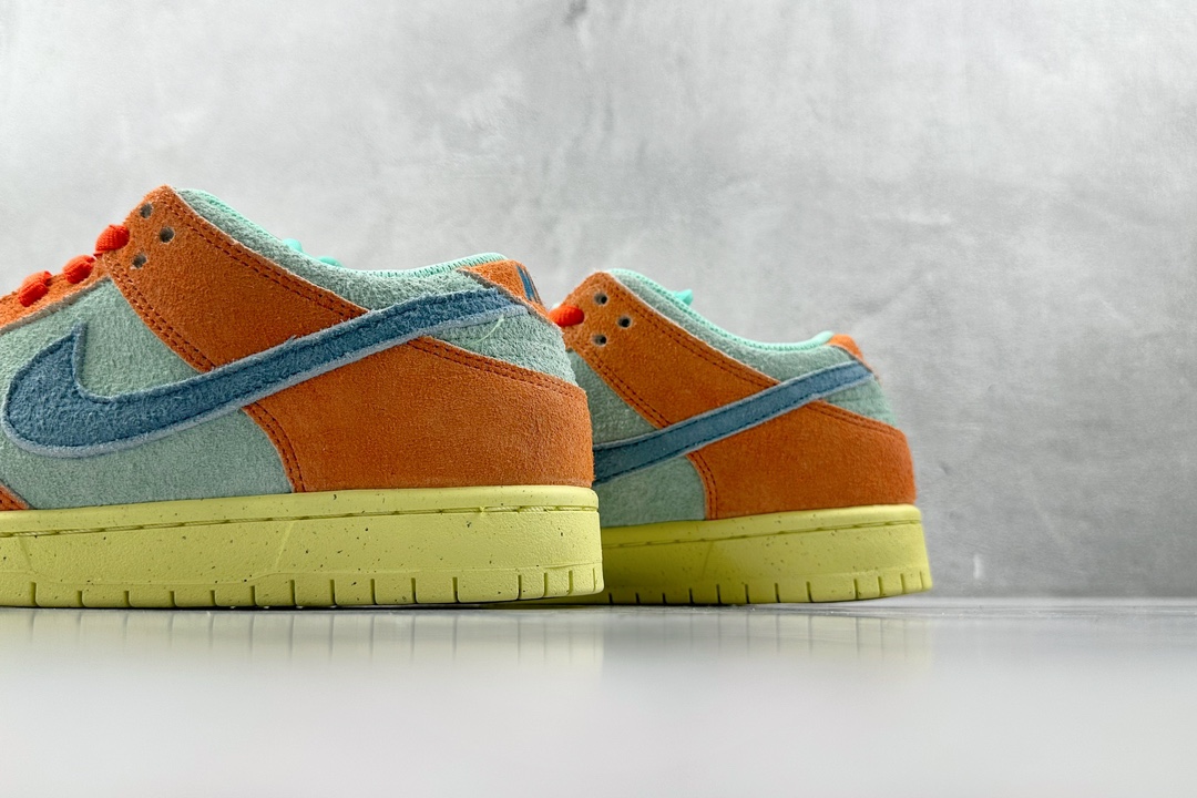 ST免修版 220 Nike Dunk SB Low ”Orange and Emerald Rise” 橙青色 DV5429-800