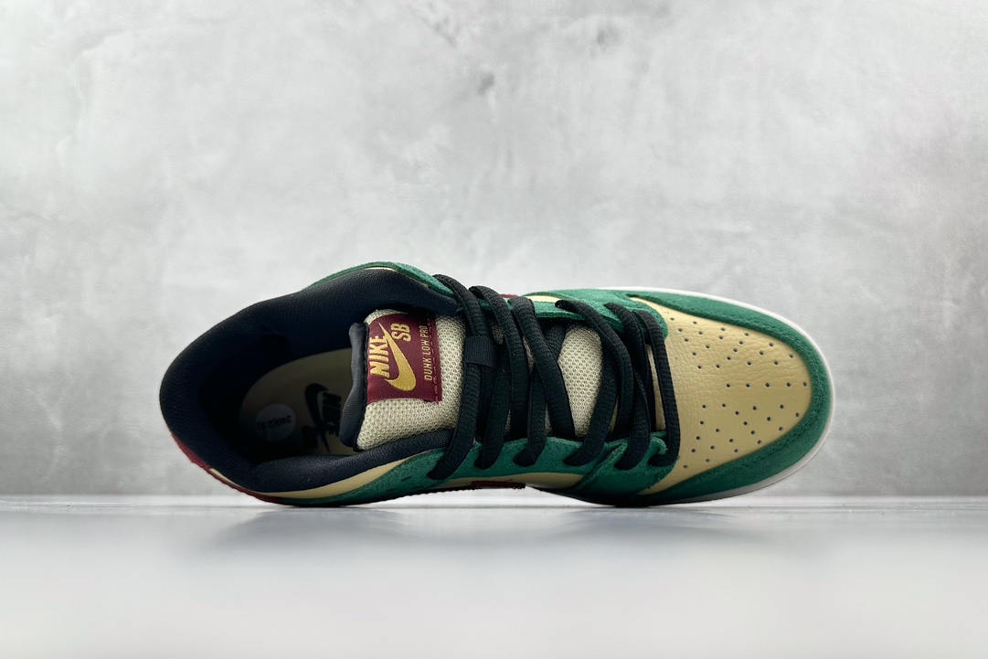 ST免修版 220 Nike Dunk SB Low SB Vegas Gold白绿红 304292-700