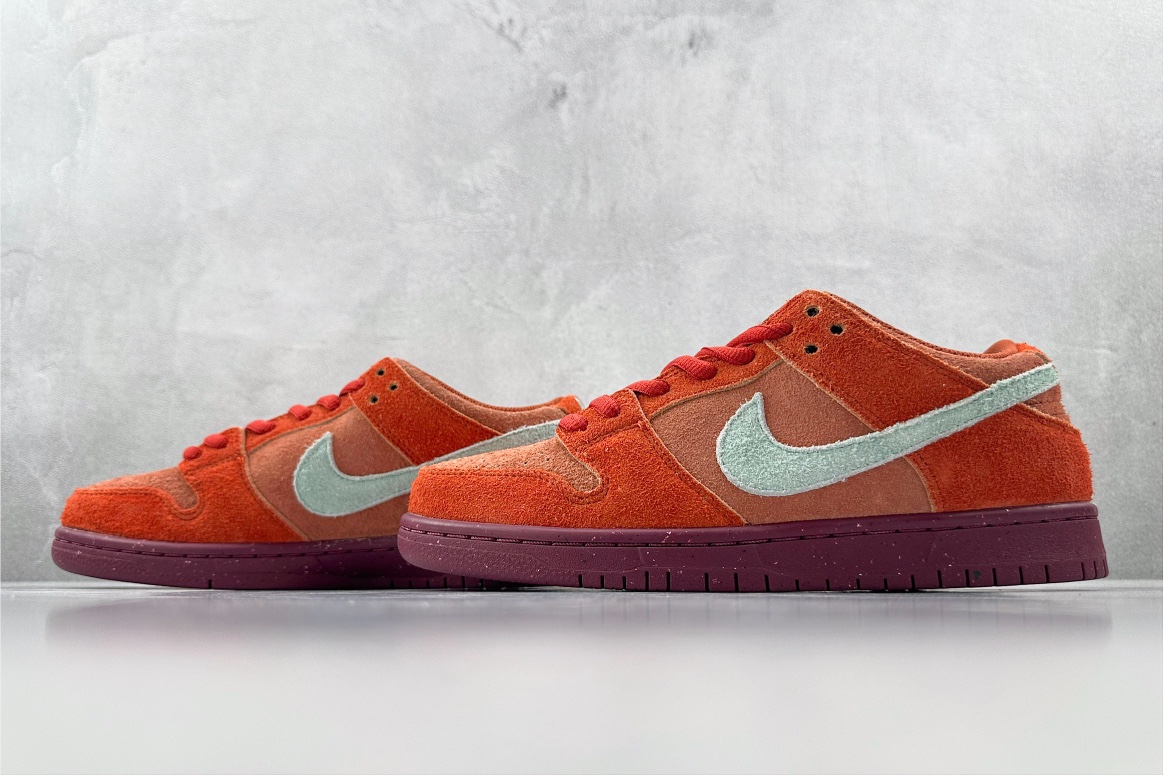 ST免修版 220 Nike Dunk SB Low ”Mystic Red and Rosewood” 红白  DV5429-601