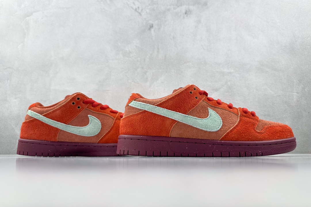 ST免修版 220 Nike Dunk SB Low ”Mystic Red and Rosewood” 红白  DV5429-601