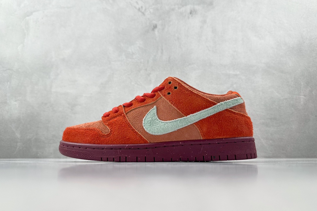 ST免修版 220 Nike Dunk SB Low ”Mystic Red and Rosewood” 红白  DV5429-601