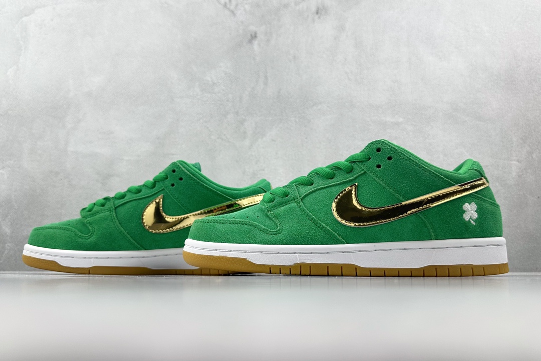 ST免修版 220 Nike Dunk SB Low SB Pro ”Shamrock”绿色 BQ6817-303