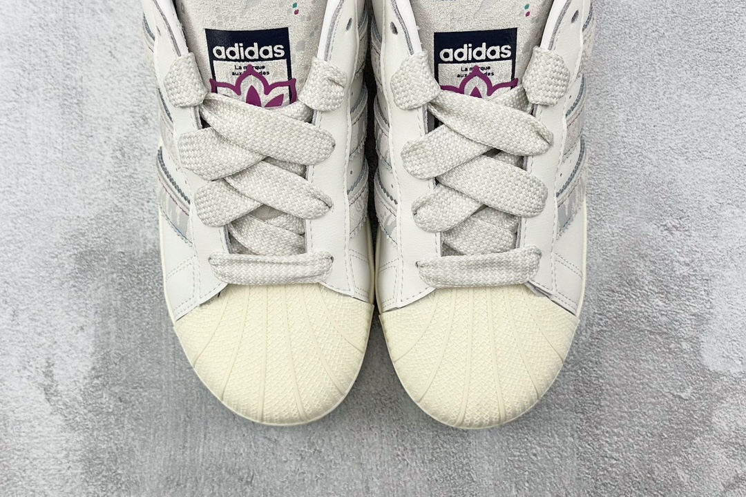 平台订单 220 adidas originals Superstar XLG 白灰绿  ID1140